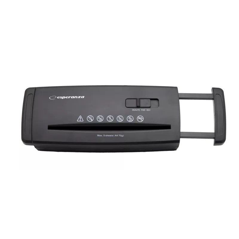 Esperanza EN101 papierversnipperaar strokenversnippering 22 cm zwart