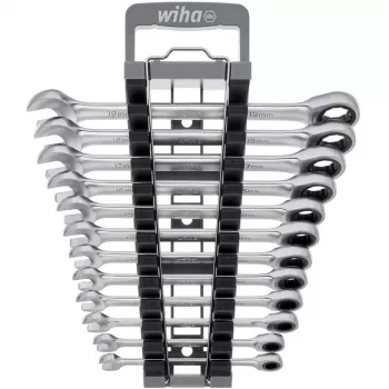 Ringsteeksleutelset Wiha 44665 — 13-delig, metrisch 8–19 mm