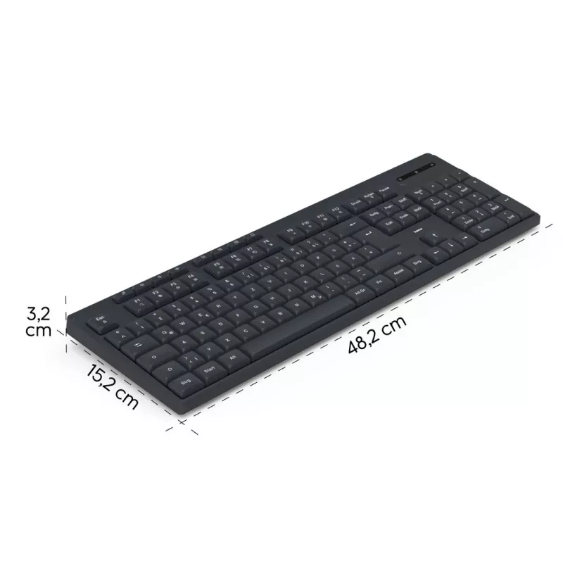 Draadloos toetsenbord WK-200 zwart