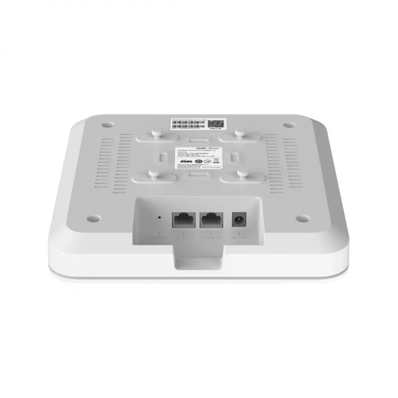 Ruijie Reyee RG-RAP2200(E) draadloos access point, WiFi 5 AC1276, dualband 2,4/5 GHz, 2x GbE, PoE-ingang, plafondmontage voor binnen, Mesh