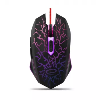 Esperanza MX211 LIGHTNING - muis - USB - muis - optisch - 6 knoppen - zwart