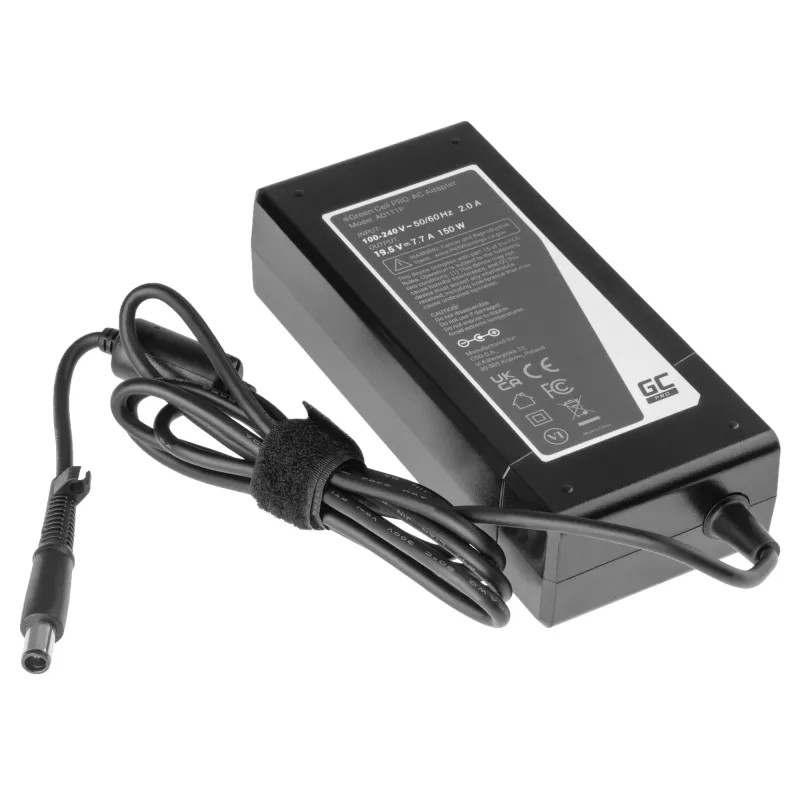 Voeding Green Cell AD111P 150W 19.5V 7.7A universele laptopvoeding zwart
