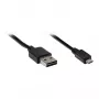 GoodConnections USB 2.0 EASY verbindingskabel stekker A naar stekker Micro B, zwart, 1m