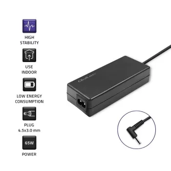 Voeding QOLTEC 65W 19V 3,42A voor laptops en compatibele apparaten