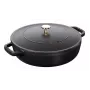 Staub Chistera 40511-472-0 braadpan 28 cm, rond, gietijzer, 3,7 l, zwart