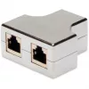 Netwerkkabel Digitus CAT 5e RJ45 modulaire koppeling afgeschermd grijs