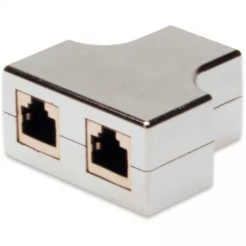 Netwerkkabel Digitus CAT 5e RJ45 modulaire koppeling afgeschermd grijs