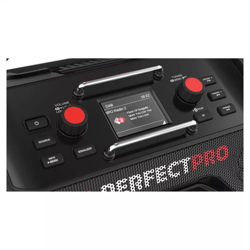 Draagbare bouwradio PerfectPro ROCKTAGON 18V — accu-aangedreven bouwradio