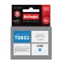 Activejet AE-802N inkt, vervangt Epson T0802, Supreme, 13,5 ml, cyaan