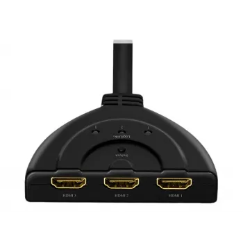 LogiLink - Video-/audiosplitter/switch - 3 x HDMI - desktop