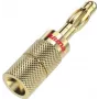 Hama 00205201 kabelverbinder bananenplug goud recht 4 stuks