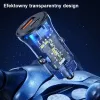 Autolader usams CC164CC01 30W met 1×USB-A en 1×USB-C voor snelladen