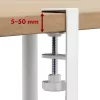 Maclean kabelorganizer onder het bureau, max. belasting 5 kg, max. 728 mm, wit, MC-103 W