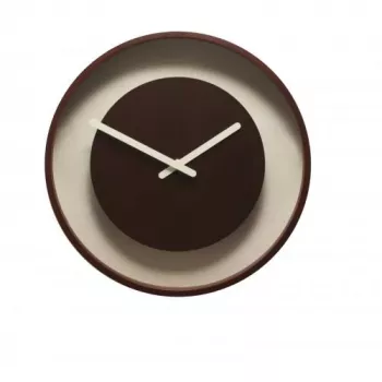 NeXtime klok 3047 Color Change, Ø28 cm, wand, bruin