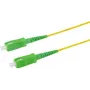 Glasvezel-patchkabel - OS2 - SC/APC naar SC/APC - simplex - singlemode - geel G.657.A2 - 15 m