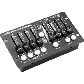 LED DMX-controller EUROLITE DMX LED EASY Operator 4x4 4 kanalen, compacte 4-kanaals lichtcontroller