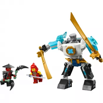 LEGO NINJAGO set 71827 Zanes gevechtspak-mech, 92 onderdelen, 2 minifiguren, hoogte 100 mm, leeftijd 6+