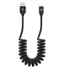 USB-naar-USB-C datakabel Tellur Extendable 3A 1,8 m zwart