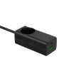 Akyga AK-CH-21 GaN USB-oplader 65 W, 2 x USB-C + USB-A, met stopcontact, 1,5 m, zwart