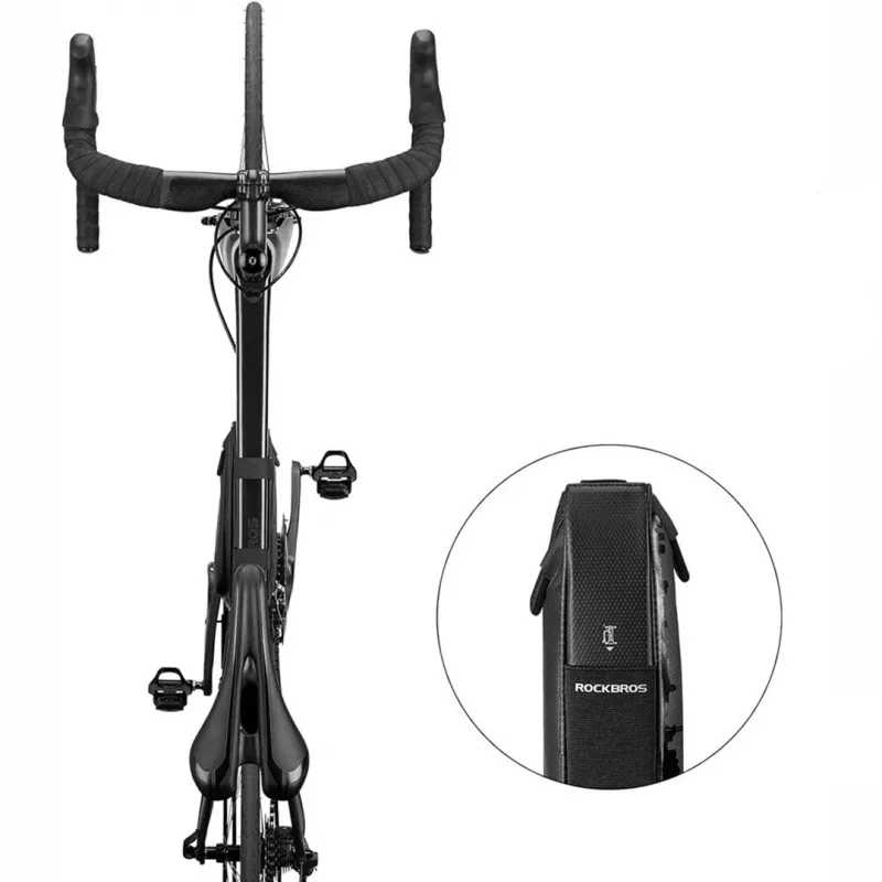 Rockbros B39-2 waterdichte fietstas voor frame, zwart
