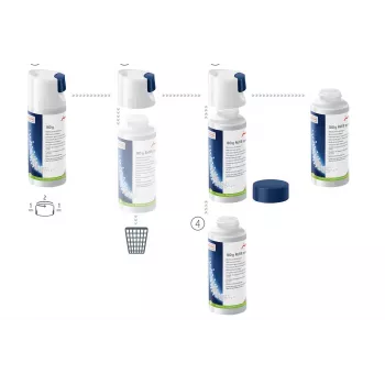 Reinigingstabletten Jura melksysteemreiniger mini-tabs 180 g navulbare fles