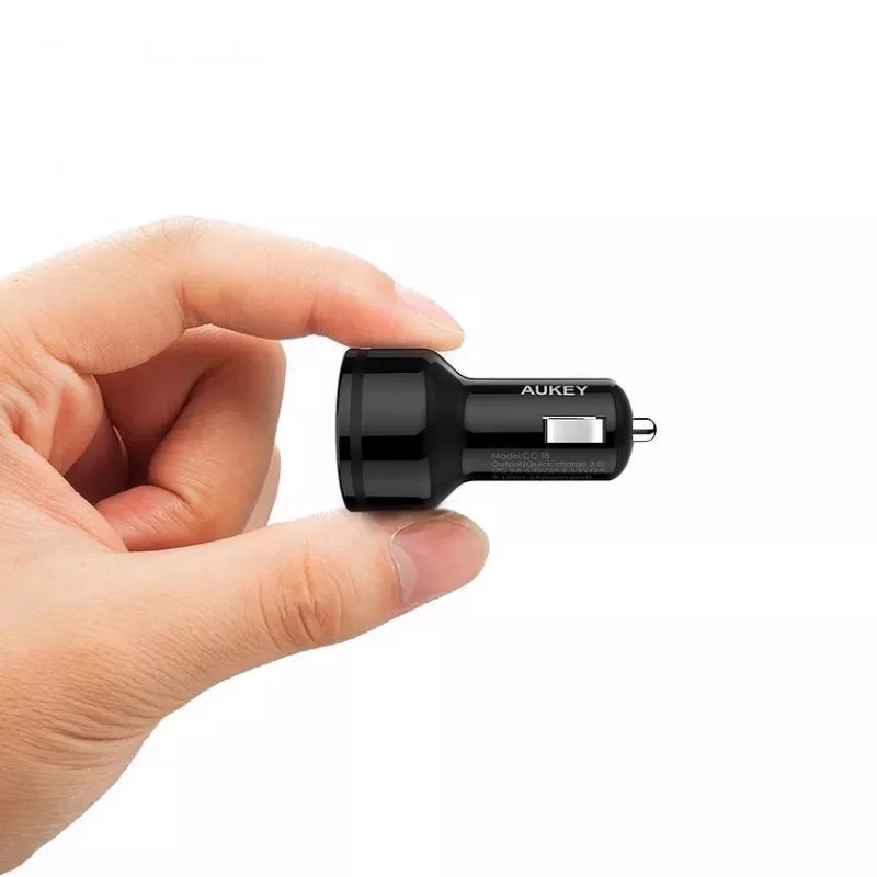 CC-T8 ultrasnelle auto-oplader 2x USB 3.0 6A 36W + micro-USB-kabel 1m