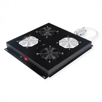 19 inch afvoerunit ROLINE 26.21.0245, zwart, 1HE rack-inbouw