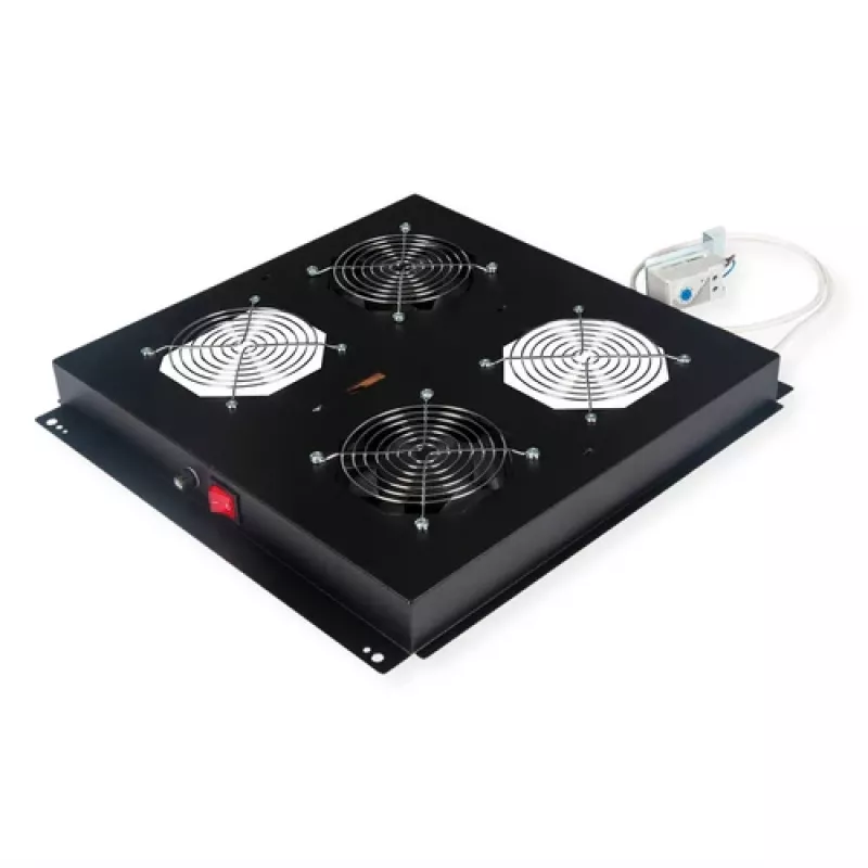 19 inch afvoerunit ROLINE 26.21.0245, zwart, 1HE rack-inbouw
