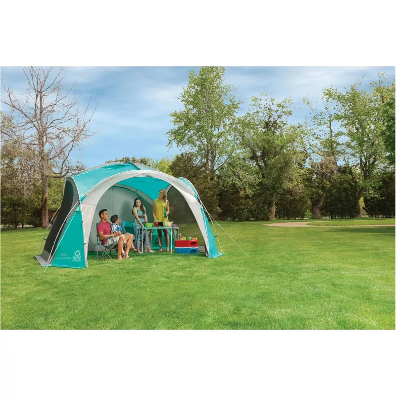 Event Dome Shelter XL, 4,5 x 4,5m, paviljoen lichtblauw/grijs