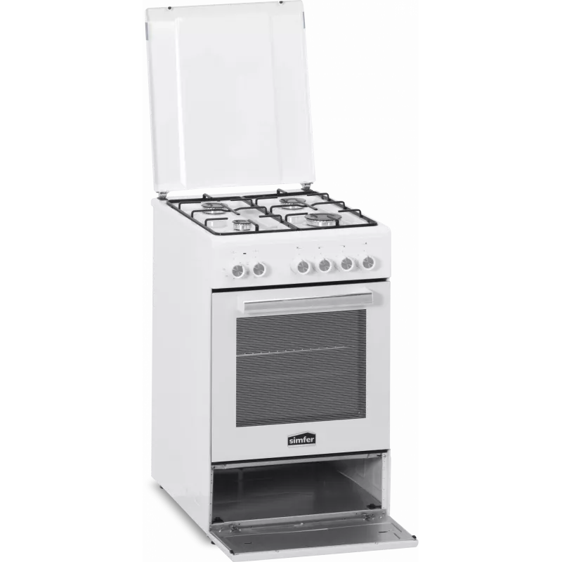 Inbouw gaskookplaat en elektrische oven SIMFER 5405SERBB, combinatieapparaat, breedte 50 cm, energie-efficiëntieklasse A