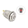 Drukknop-paneel DeLOCK 20981 zilver 230V 3A