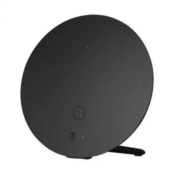 Draadloze desktop-/mast-router Telekom 40824613 — dualband 2,4/5 GHz, Wi‑Fi 6 (802.11ax), gigabit-ethernet, interne antennes, zwart