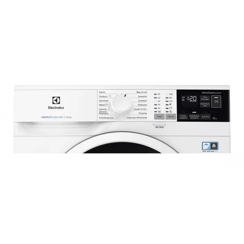 Voorlader wasmachine Electrolux EW6SN406WP — 6 kg, 1000 tpm, 595x843x378 mm, wit