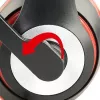 Bedrade gaming-headset GEMBIRD MHS-03-BKRD — binaural, omsluitend, 3,5 mm, 1,8 m kabel, rood/zwart