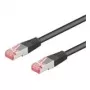 Wentronic Goobay CAT 6 patchkabel, S/FTP (PiMF), zwart, 50 m – LSZH halogeenvrij, koper (68701)