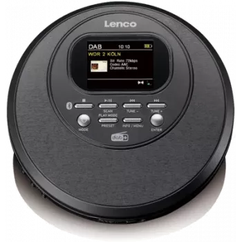 Lenco CD-500 discman cd/MP3/DAB+/radio/BT AntiShock zwart