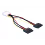 Stroomkabel SATA HDD 2x DeLOCK 60102 0,112 m