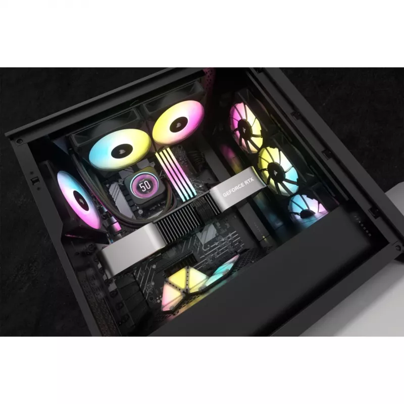 Corsair CW-9060074-WW computerkoelsysteem processor all-in-one-vloeistofkoeler 12 cm zwart 1 stuk