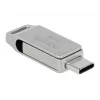 USB-stick DeLOCK 64 GB USB-C Type-A draaibaar metalen behuizing