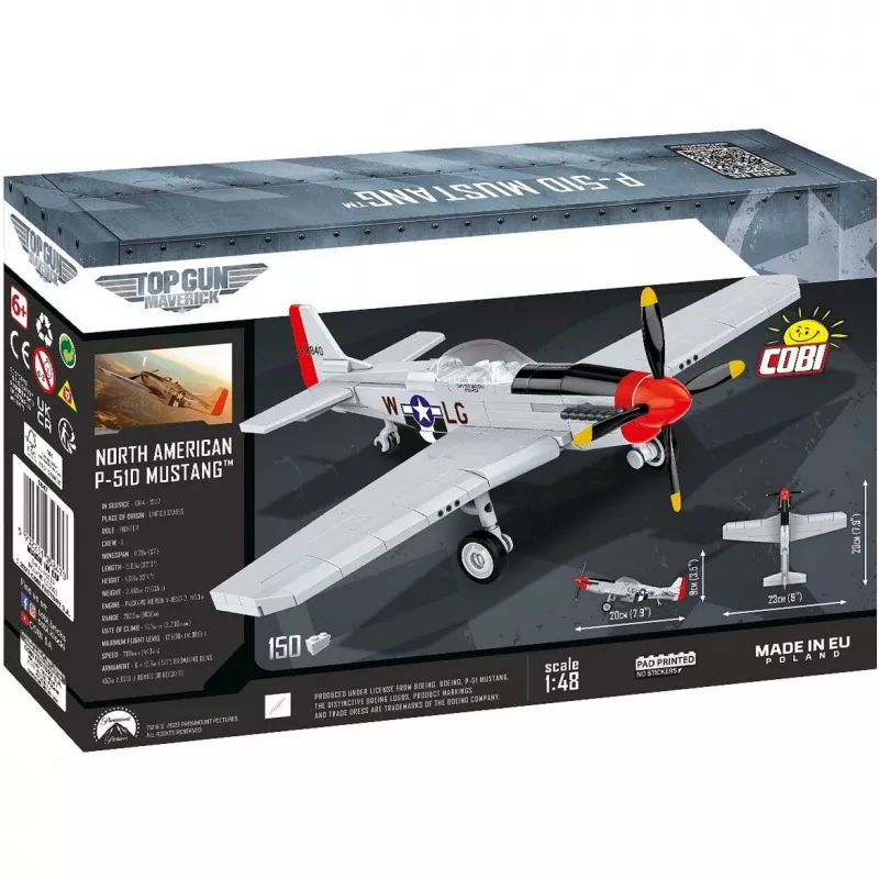 COBI 5847 Top Gun Maverick P-51D Mustang 150 stenen