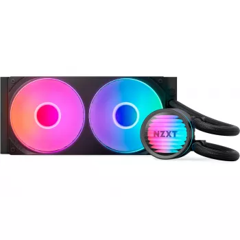 Vloeistof-CPU-koeler NZXT Kraken Core RGB 240 – all-in-one 240-mm-radiator, RGB-verlichting, zwart