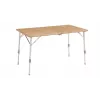 Outwell Custer L Brown campingtafel — bamboeblad, aluminium frame, 700×1200 mm, 11,5 kg