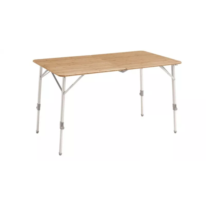 Outwell Custer L Brown campingtafel — bamboeblad, aluminium frame, 700×1200 mm, 11,5 kg