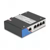 Ethernet-switch DELOCK 80162 — 5-poorts Gigabit RJ45 voor DIN-railmontage