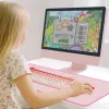 XXL-bureaubladmat voor muis en toetsenbord, roze