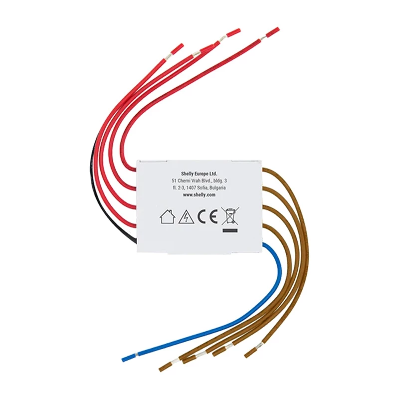 4-kanaals ontkoppelaar Shelly Shelly_4CD 230V – DIN-rail relaisschakelinterface voor vier stroomcircuits