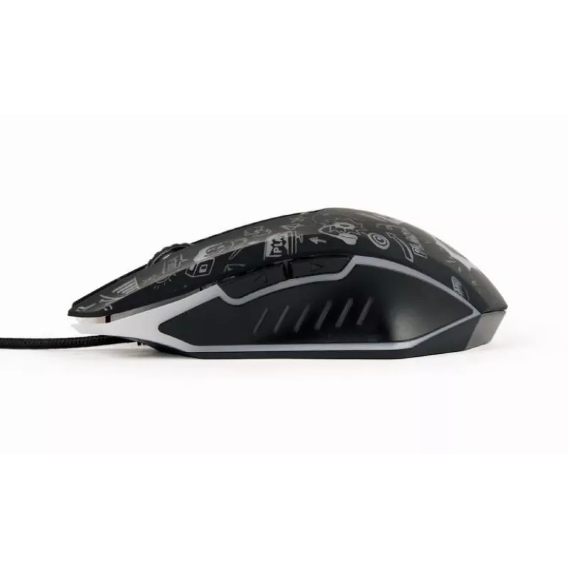 Muis USB optisch zwart/MUS-6B-GRAFIX-01 Gembird