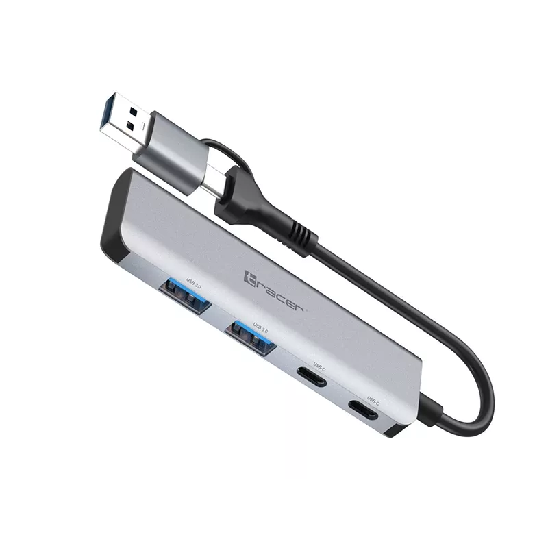 TRACER ADAPTER A-5 USB Type-C naar USB-A 2x USB-A + 2x USB-C