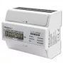 Qoltec driefasige bidirectionele elektronische meter | DIN-rail energieverbruiksmeter | 400V | 100A | LCD | 4P