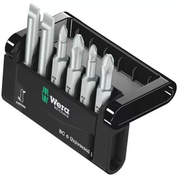 Schroevendraaier-bitset Wera Bit-Check 6 stuks